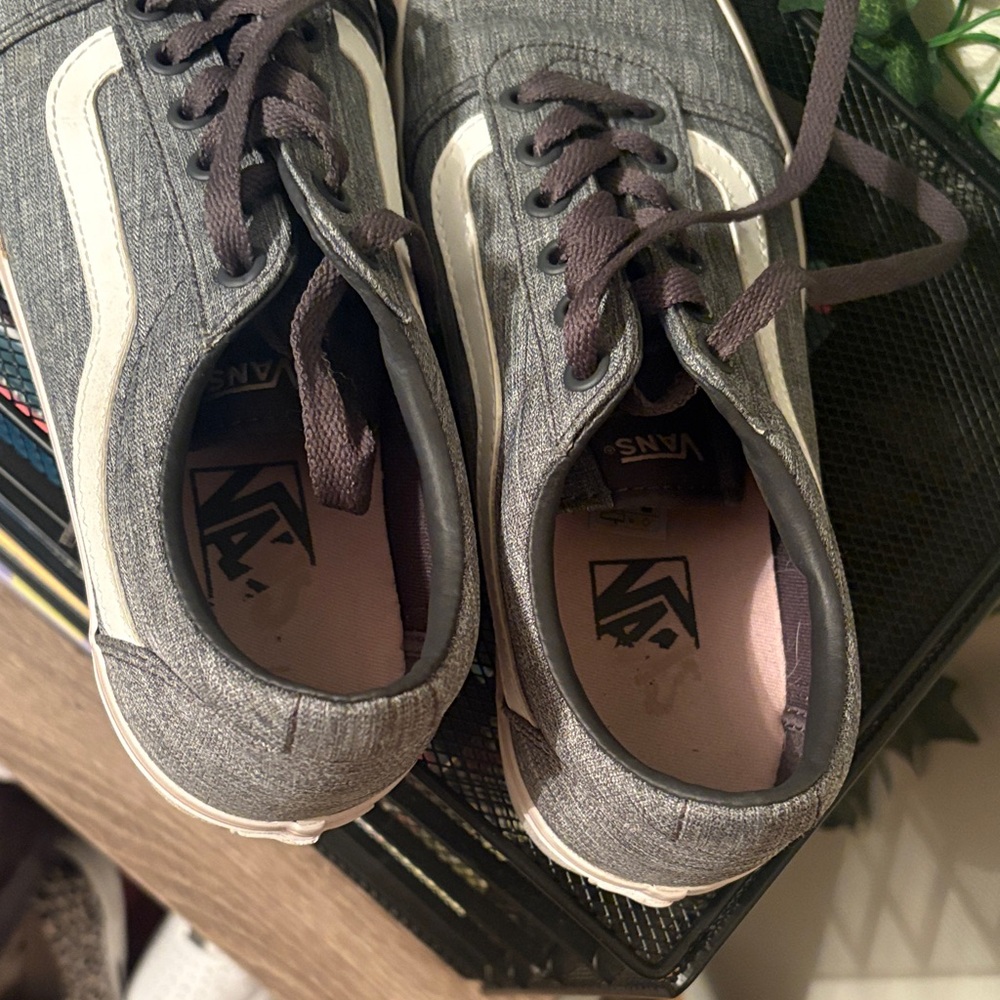Vans Gray and White Sneakers - Picture 4 of 4